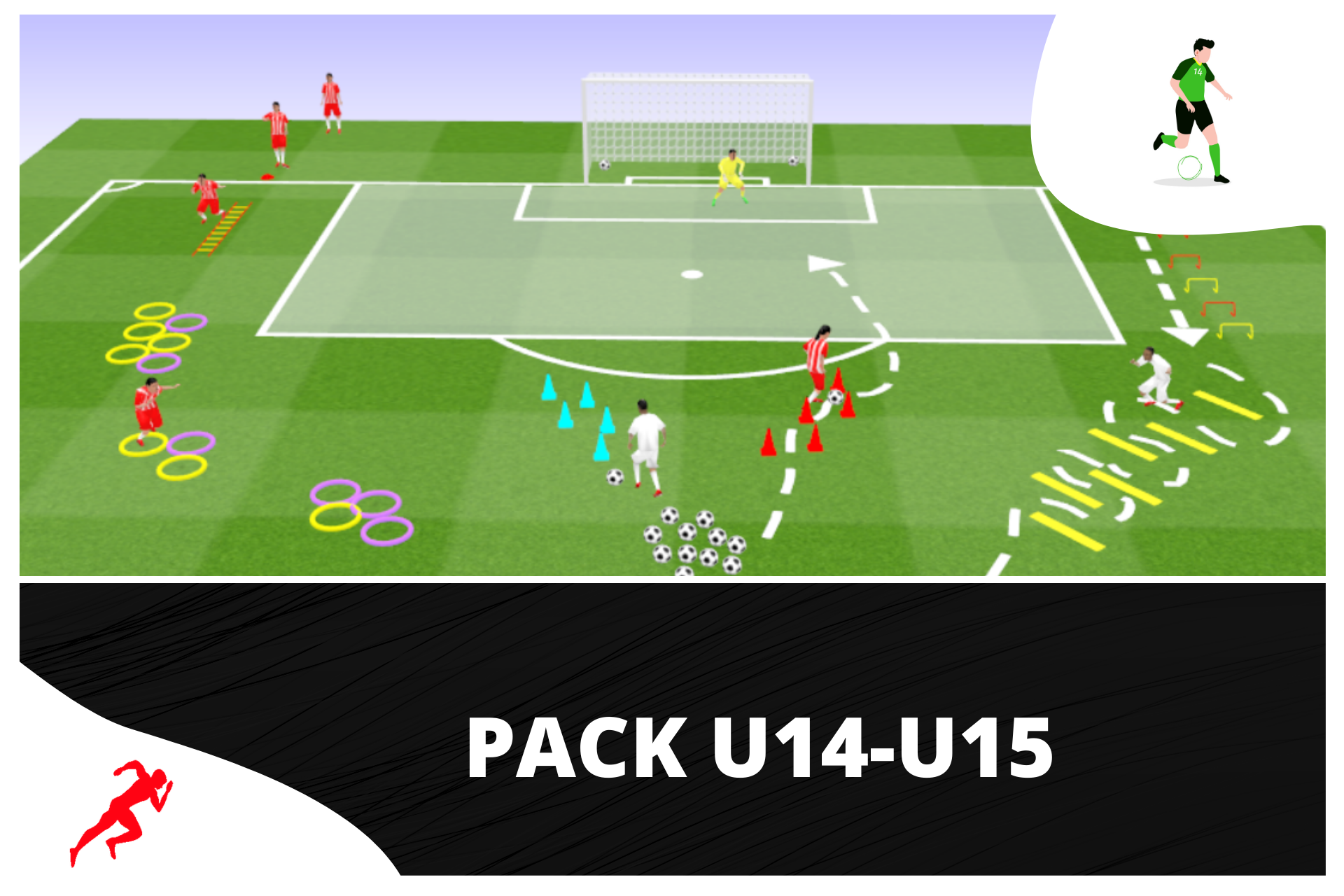 Paquete de entrenamiento físico para entrenadores de la categoría U14-U15