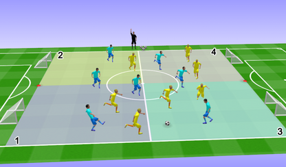 PDF 40 EJERCICIOS  DE TRANSICIONES  CON TRABAJO  FÍSICO INTEGRADO  EN FÚTBOL