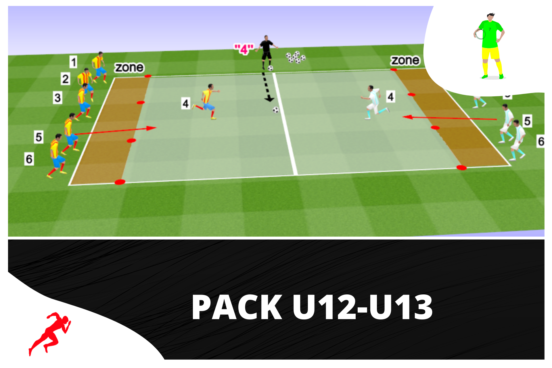 Paquete de entrenamiento físico para entrenadores de U12-U13