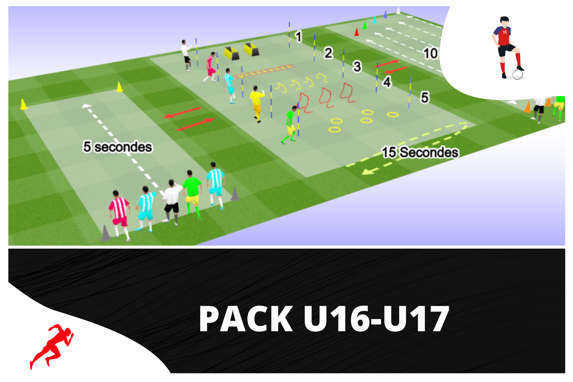 Paquete de entrenamiento físico para entrenadores U16-U17